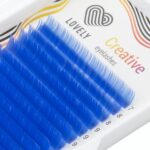 LOVELY Colored Eyelash Extensions 20 Rows LOVELY Model "Azure" Sky Blue - Image 2