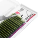 LOVELY Colored Eyelash Extension 20 Rows – Model “Ombre Green” - Image 2