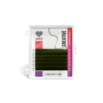 LOVELY Colored Eyelash Extension 6 Rows – Model “Ombre Green”