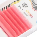 LOVELY Colored Eyelash Extension 6 Rows – Model "Pink" - Image 2