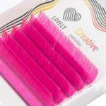 LOVELY Colored Eyelash Extension 6 Rows "Crimson" - Image 2
