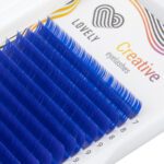 LOVELY Colored Eyelash Extensions 20 Rows LOVELY Model "Blue" Blue - Image 2