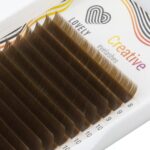 LOVELY Brown Eyelash Extensions 20 Rows "Dark Brown" Mix Sizes "MIX" - Image 2