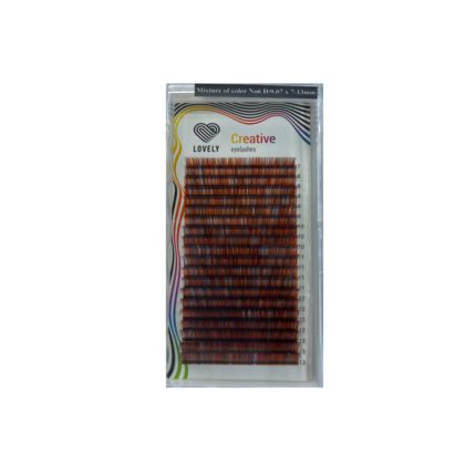 LOVELY Colored Eyelash Extension 20 Rows Model "Multi" Series 6 MIX