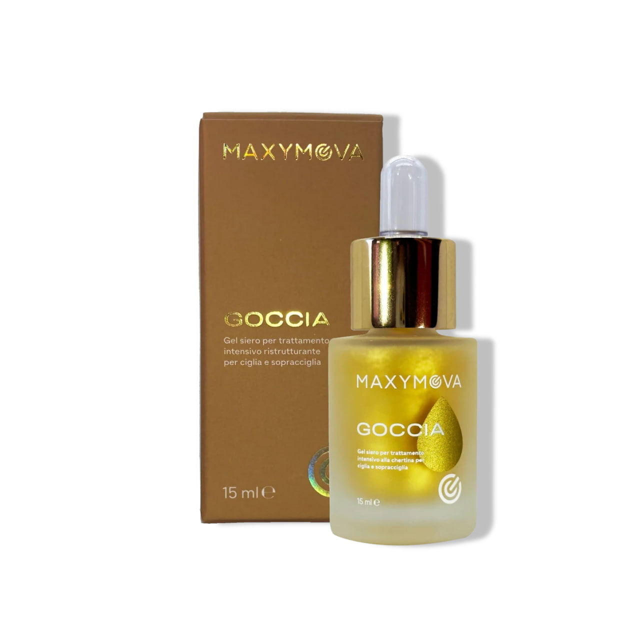 Goccia Restructuring Keratin Serum for Lamination, 15 ml21 MAXYMOVA “Goccia Restructuring Keratin Botox” – 15 ml Sachet - Image 1