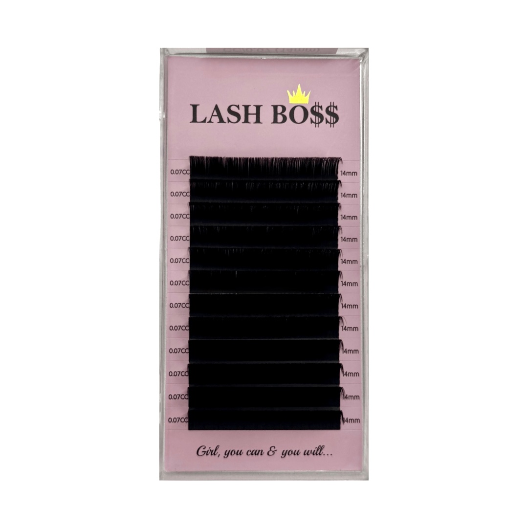 Copy of Untitled (1080 x 1080 px) (1080 x 1080 px) - 1 Lash Boss Black Eyelash Extension 12 Rows MIX Size - Image 1