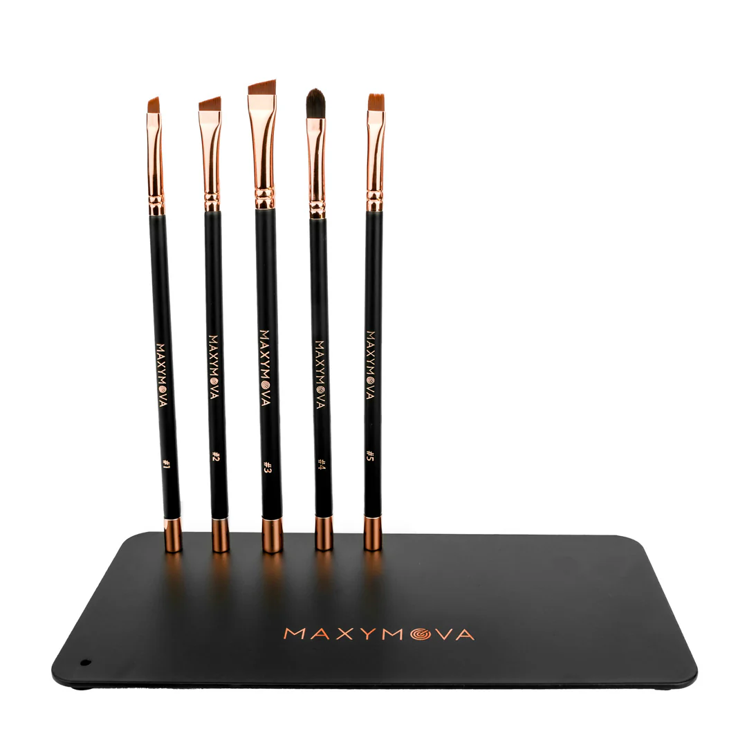 MAGNETIC BASE & BRUSH BUNDLE- FOR BROW ARTIST MAXYMOVA Lash Lift Brush Set – 5-Piece Magnetic Model - Image 1