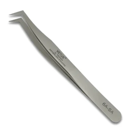 VETUS Eyelash Extension Tweezer Model "6A-SA" Color SILVER