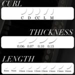 FLYLASH Black Eyelash Extension 20 Rows MIX Size - Image 3