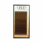 FLYLASH Brown Eyelash Extension 20 Rows MIX Size