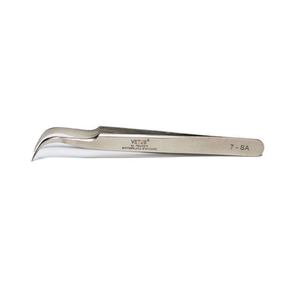 photo_2025-09-30_14-10-09 - 250KB VETUS Eyelash Extension Tweezer Model "7-SA" Color SILVER - Image 1