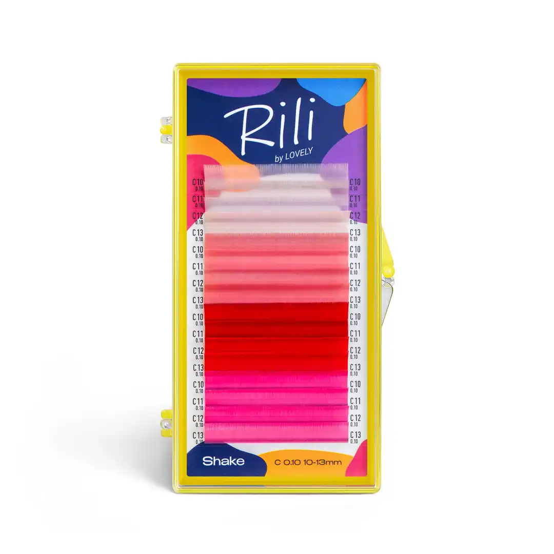 RILI Shake Coral Colored Eyelashes 16