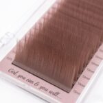 LASH BOSS SILK LIGHT BROWN LASHES CARAMEL 16 line - Image 2