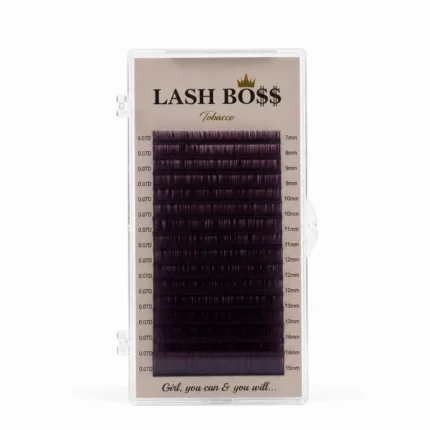 LASH BOSS Dark Brown Lashes Tobacco Silk