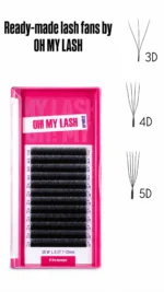 OH MY LASH! Pre Made Fan Black Lashes - Image 3