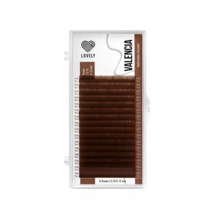 LOVELY Valencia Brown Lashes Mix Size