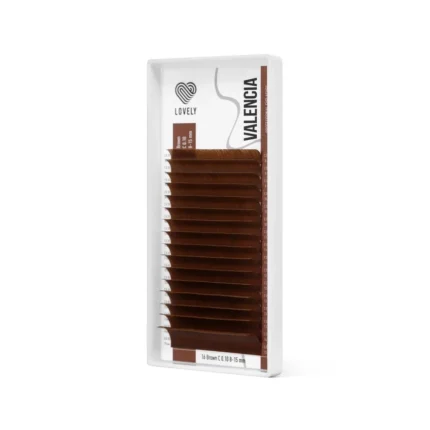 LOVELY Brown Lashes Valencia 16 Lines Mix Sizes - Image 3