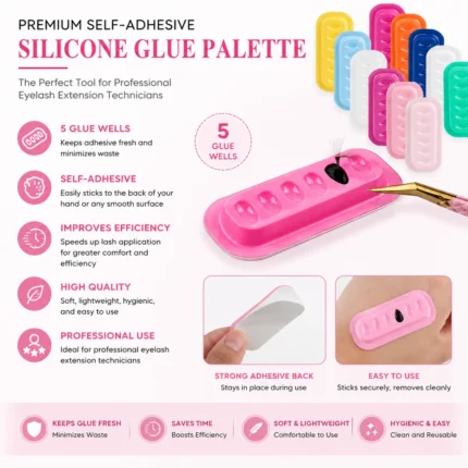 LASH BOSS Sticky Glue palletes pack/100pcs - Image 3
