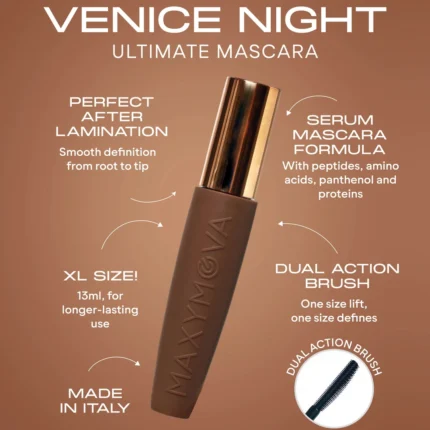 MAXYMOVA Venice Night Mascara Ultra Black 13ml - Image 3
